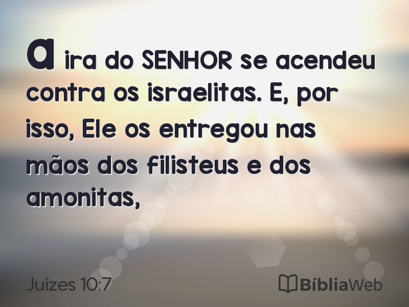 Juízes 10:7 em imagem para compartilhar
