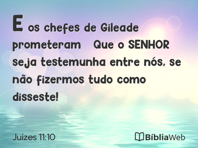 Juízes 11:10 em imagem para compartilhar