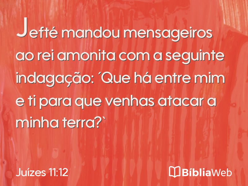 Juízes 11:12 em imagem para compartilhar