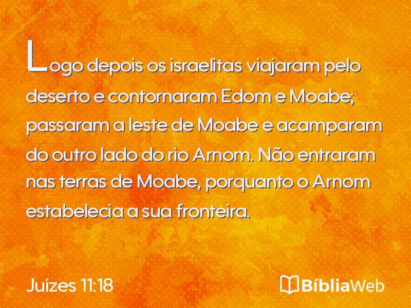 Juízes 11:18 em imagem para compartilhar