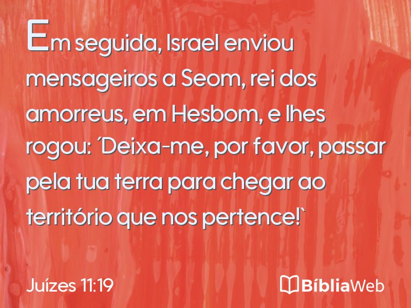 Juízes 11:19 em imagem para compartilhar