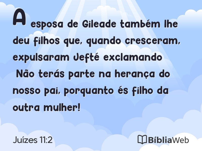 Juízes 11:2 em imagem para compartilhar