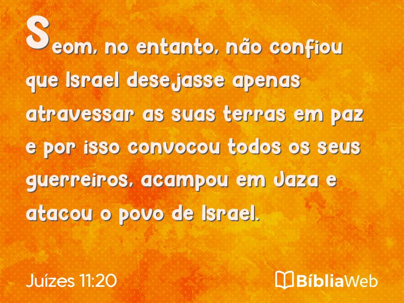 Juízes 11:20 em imagem para compartilhar