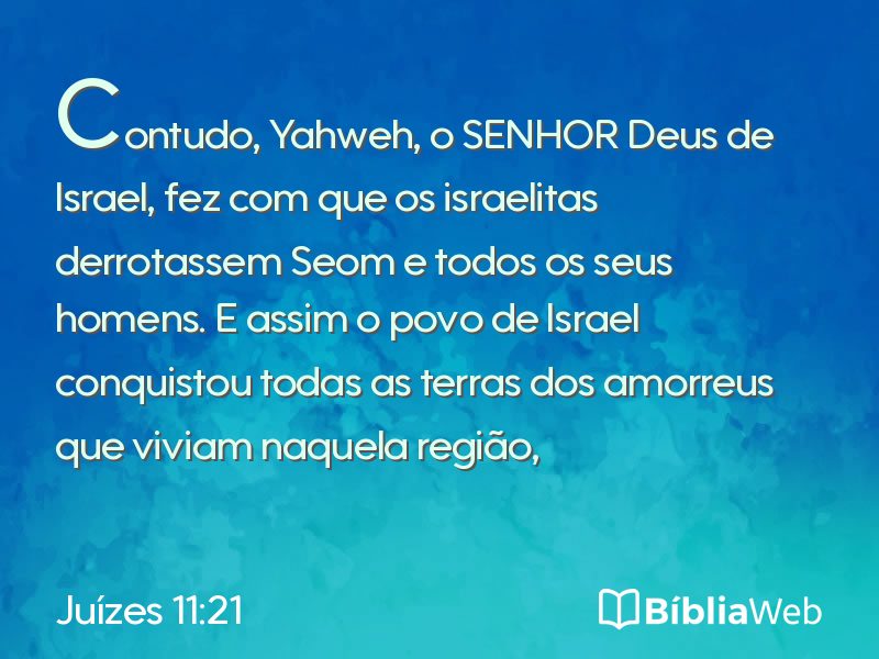 Juízes 11:21 em imagem para compartilhar