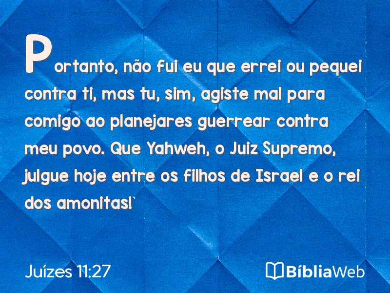 Juízes 11:27 em imagem para compartilhar