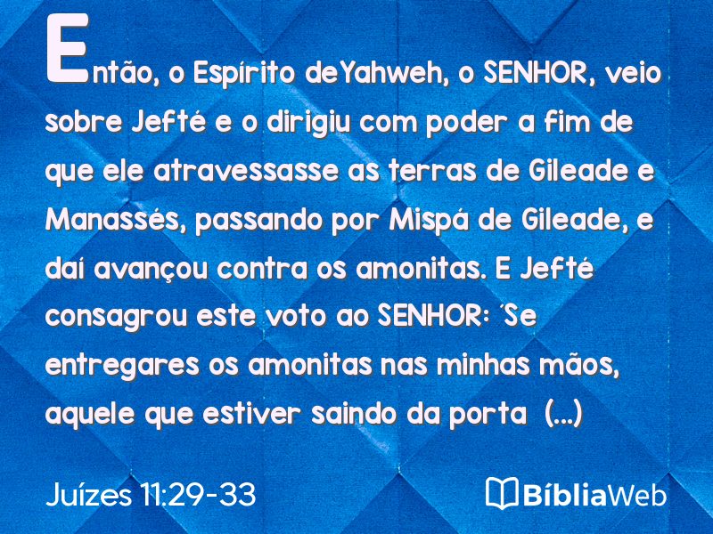 Juízes 11:29-33 em imagem para compartilhar