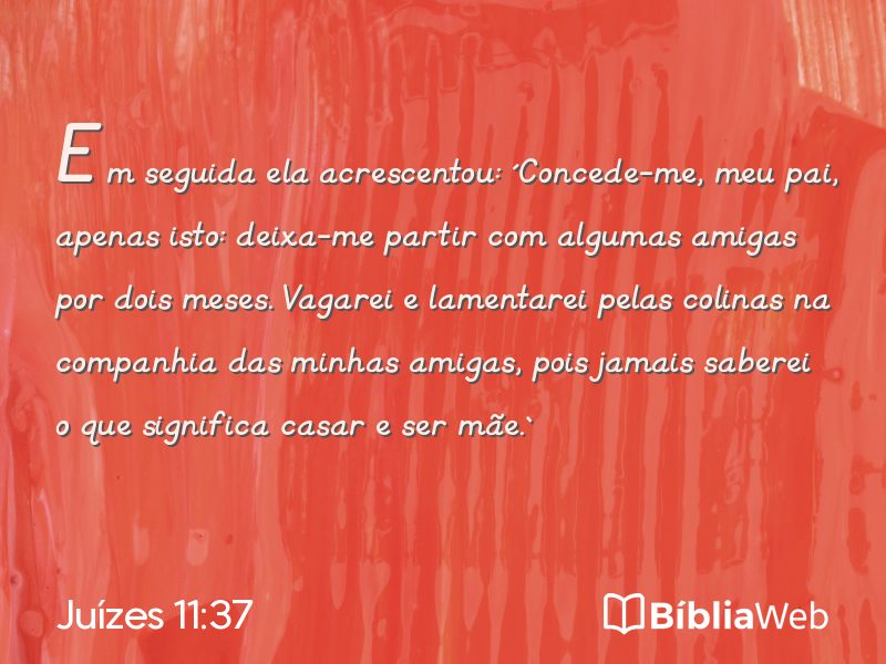 Juízes 11:37 em imagem para compartilhar