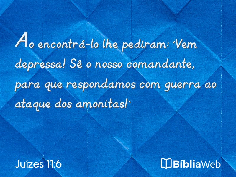 Juízes 11:6 em imagem para compartilhar