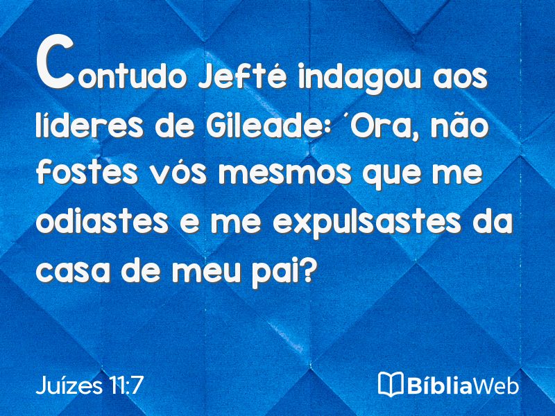 Juízes 11:7 em imagem para compartilhar