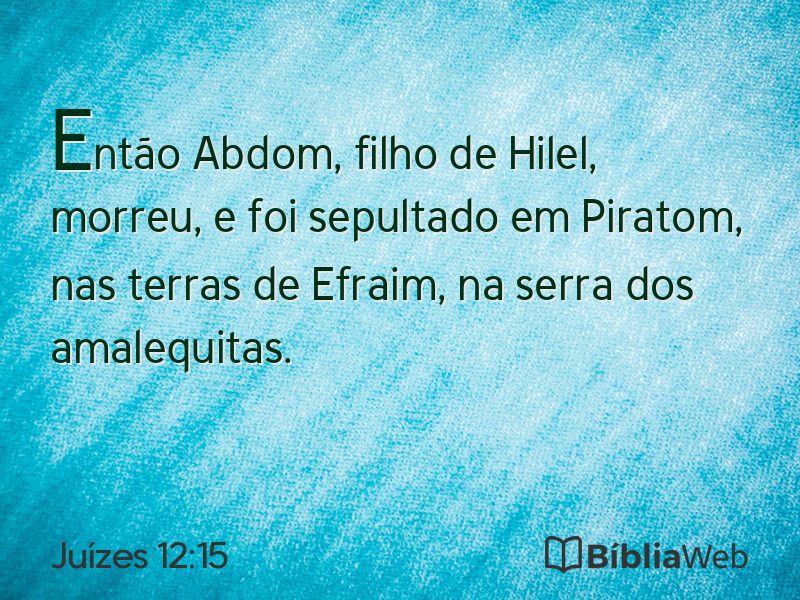 Juízes 12:15 em imagem para compartilhar