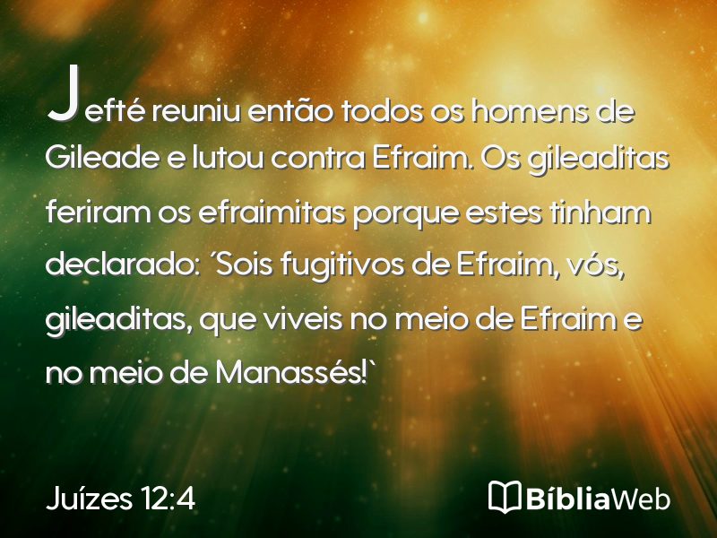 Juízes 12:4 em imagem para compartilhar