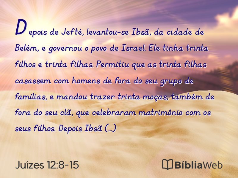 Juízes 12:8-15 em imagem para compartilhar