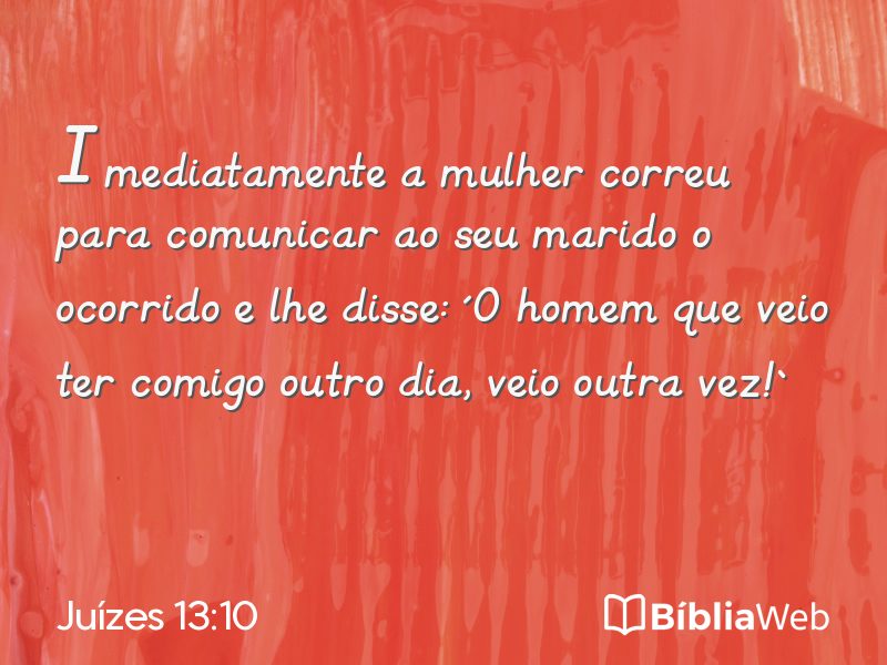 Juízes 13:10 em imagem para compartilhar