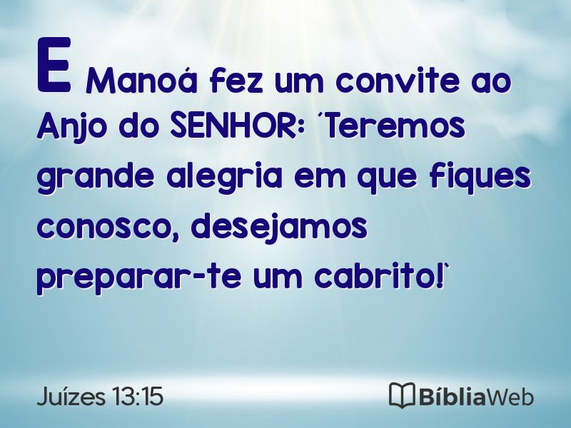 Juízes 13:15 em imagem para compartilhar
