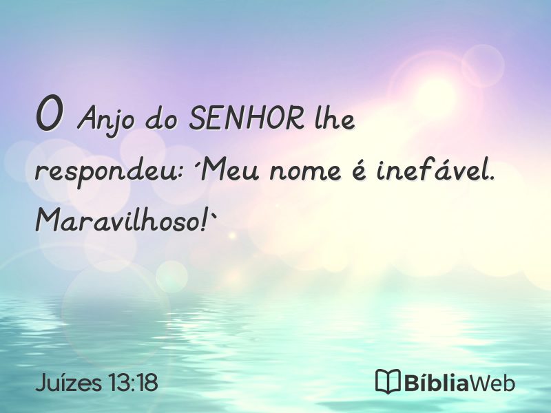 Juízes 13:18 em imagem para compartilhar