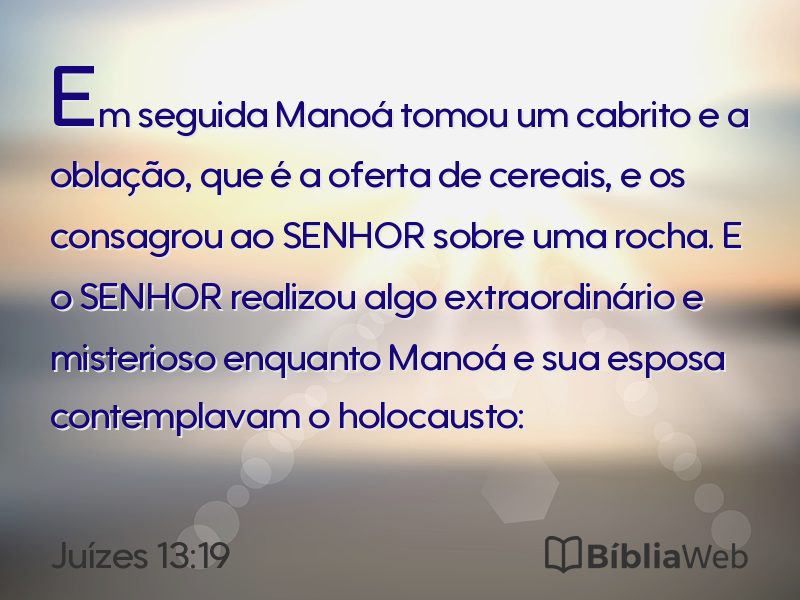 Juízes 13:19 em imagem para compartilhar