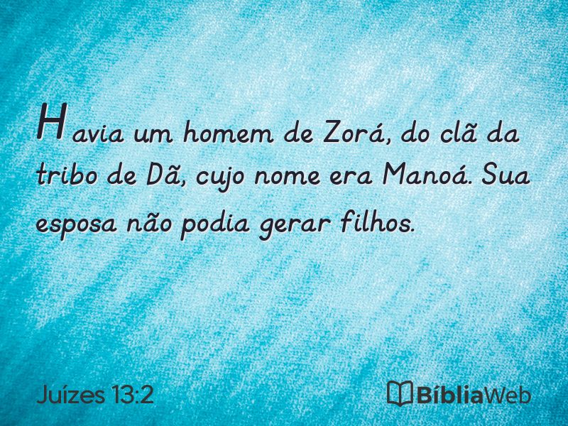 Juízes 13:2 em imagem para compartilhar