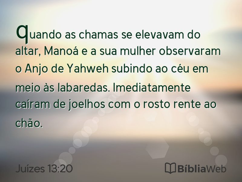 Juízes 13:20 em imagem para compartilhar