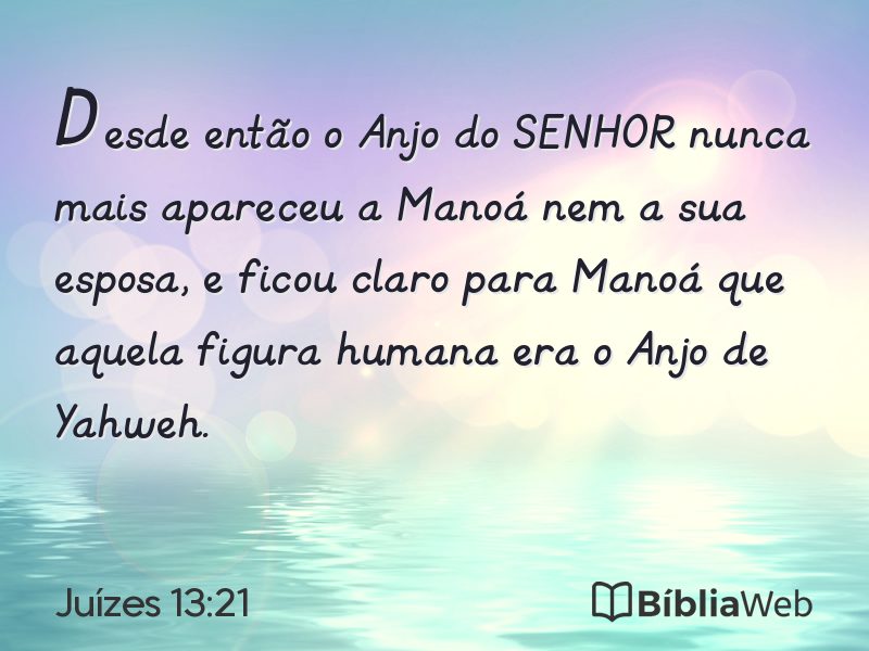 Juízes 13:21 em imagem para compartilhar