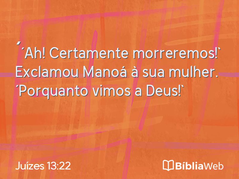Juízes 13:22 em imagem para compartilhar