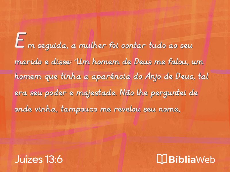 Juízes 13:6 em imagem para compartilhar
