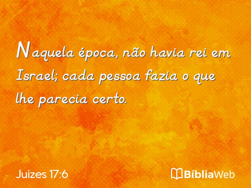Juízes 17:6 em imagem para compartilhar