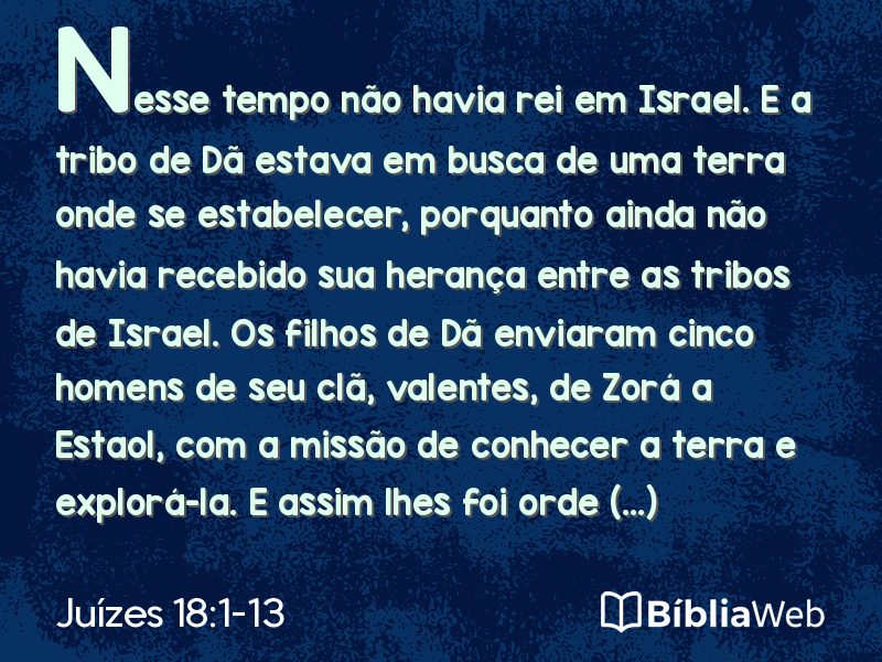 Juízes 18:1-13 em imagem para compartilhar