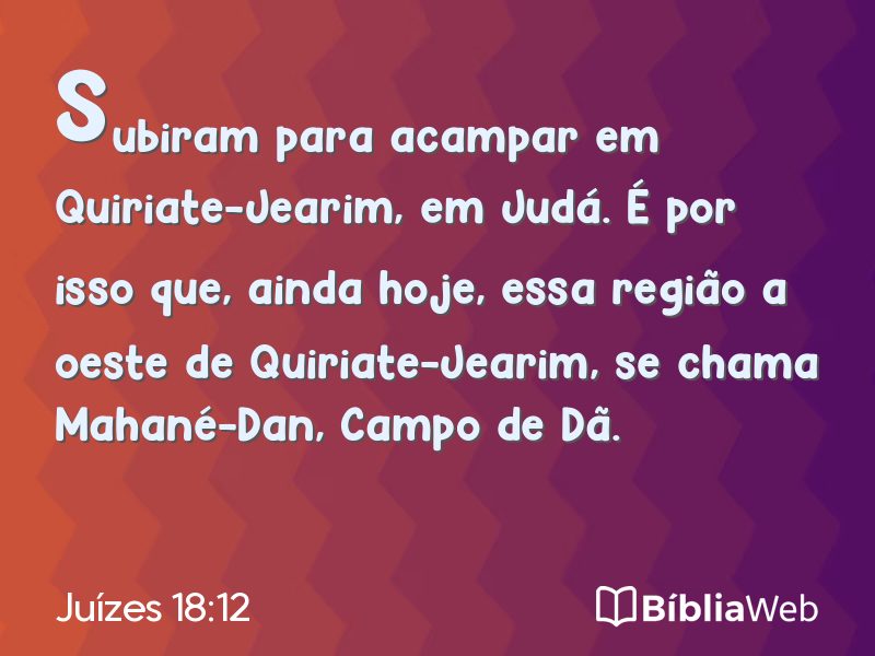 Juízes 18:12 em imagem para compartilhar