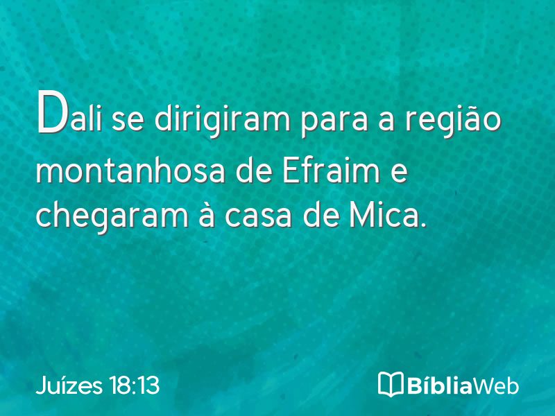 Juízes 18:13 em imagem para compartilhar