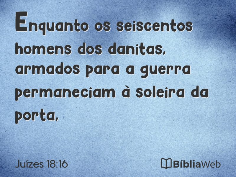 Juízes 18:16 em imagem para compartilhar