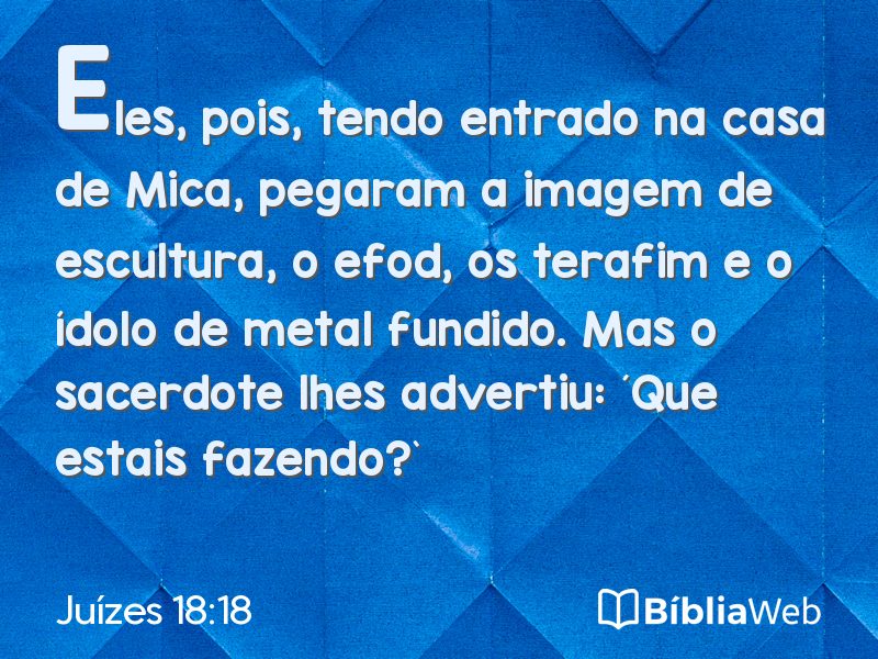 Juízes 18:18 em imagem para compartilhar