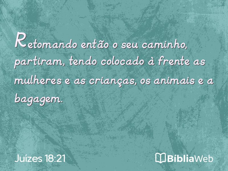 Juízes 18:21 em imagem para compartilhar
