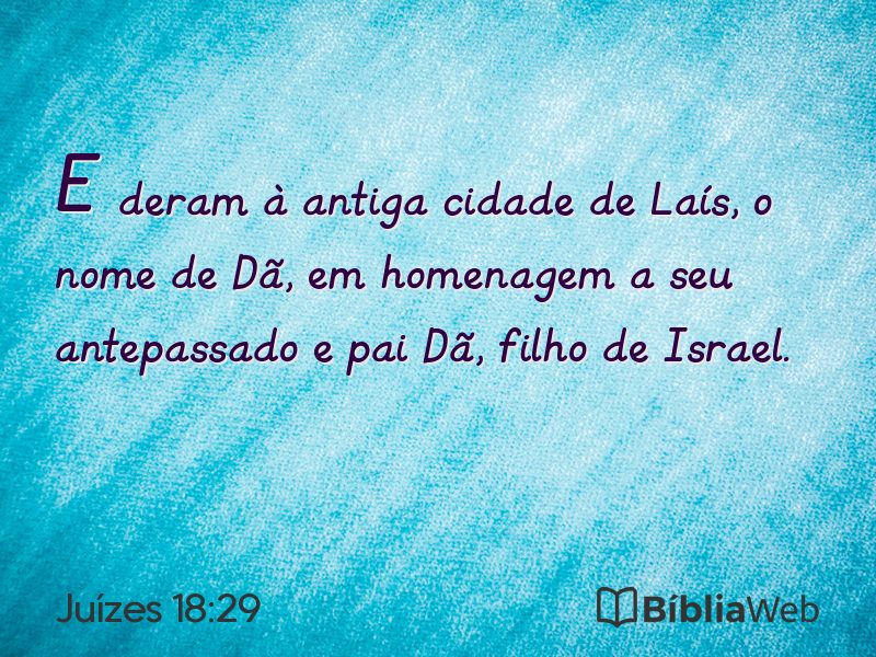 Juízes 18:29 em imagem para compartilhar