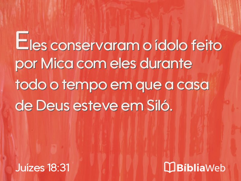 Juízes 18:31 em imagem para compartilhar