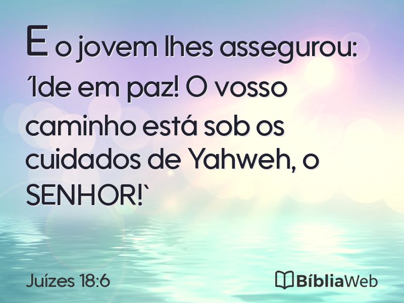 Juízes 18:6 em imagem para compartilhar