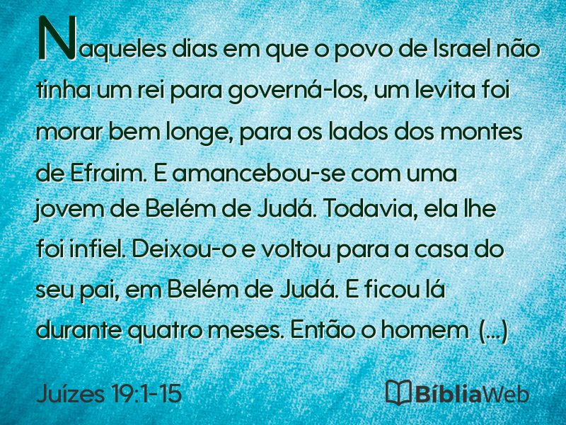 Juízes 19:1-15 em imagem para compartilhar