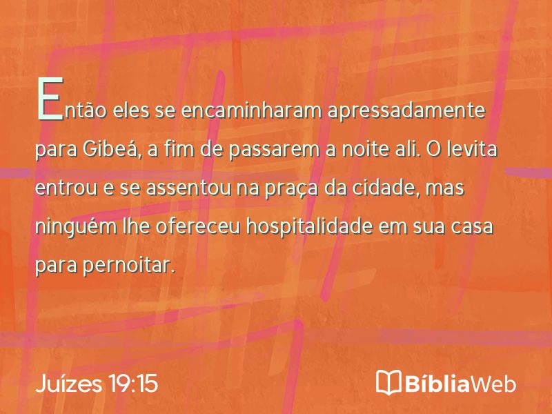 Juízes 19:15 em imagem para compartilhar