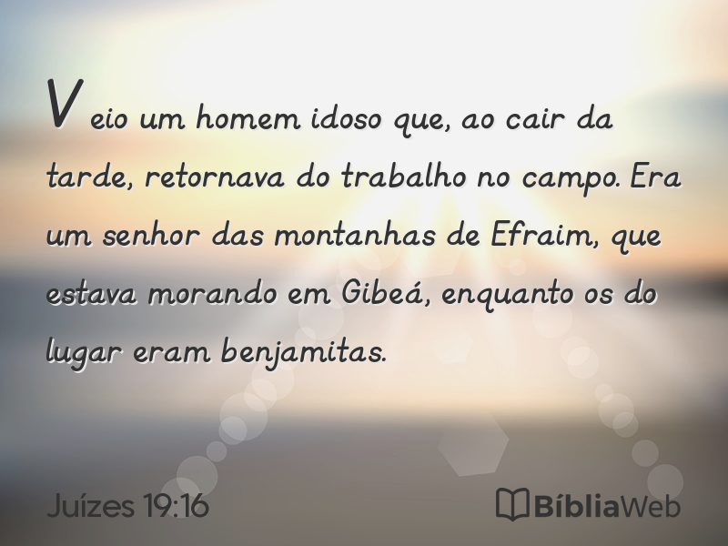 Juízes 19:16 em imagem para compartilhar