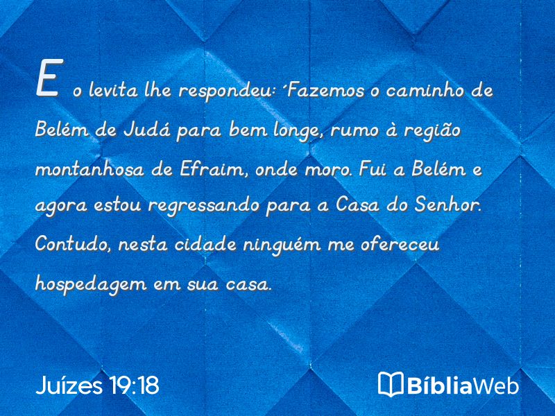 Juízes 19:18 em imagem para compartilhar
