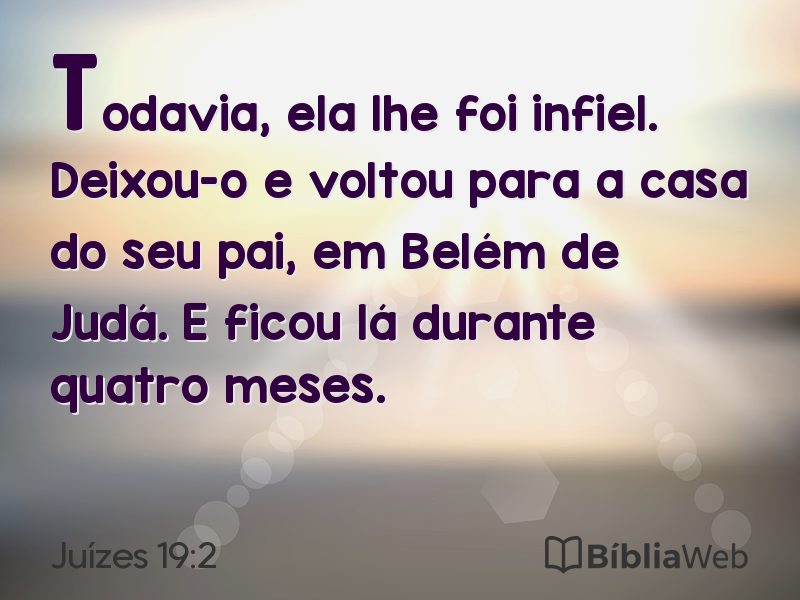 Juízes 19:2 em imagem para compartilhar