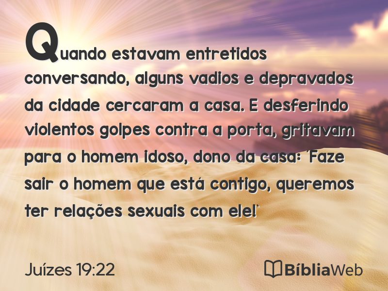 Juízes 19:22 em imagem para compartilhar