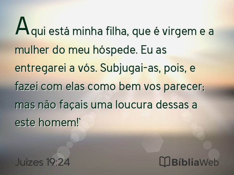 Juízes 19:24 em imagem para compartilhar