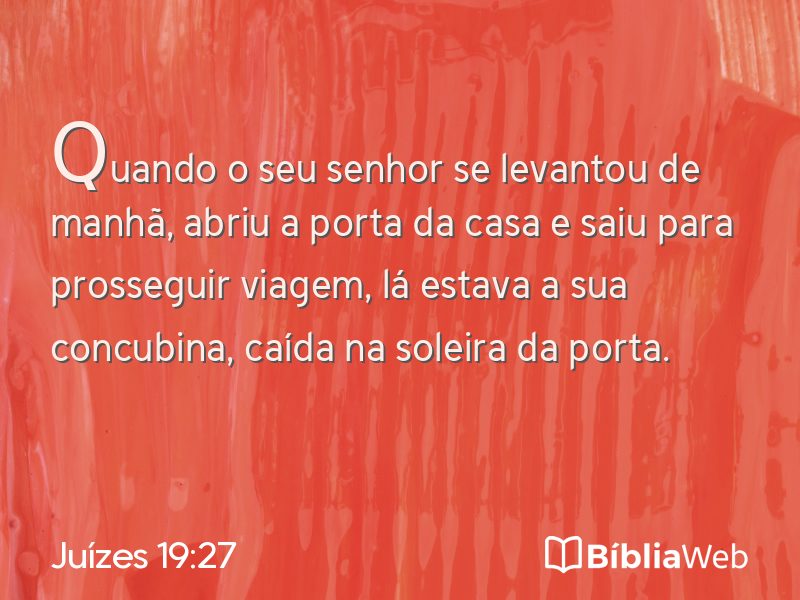 Juízes 19:27 em imagem para compartilhar