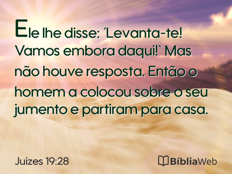 Juízes 19:28 em imagem para compartilhar