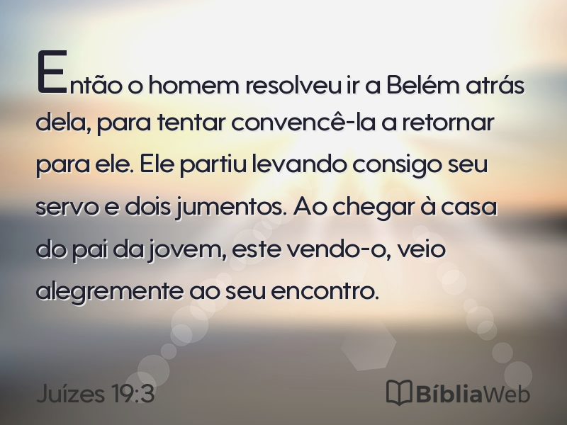 Juízes 19:3 em imagem para compartilhar