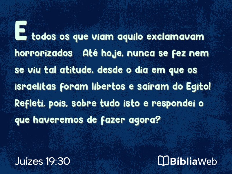 Juízes 19:30 em imagem para compartilhar