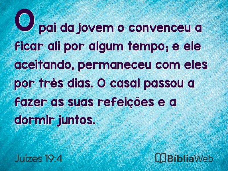 Juízes 19:4 em imagem para compartilhar
