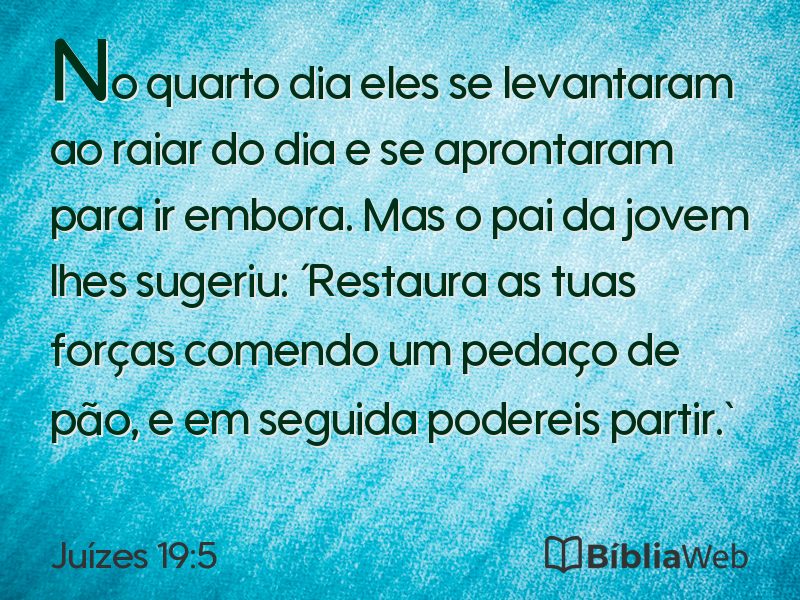 Juízes 19:5 em imagem para compartilhar