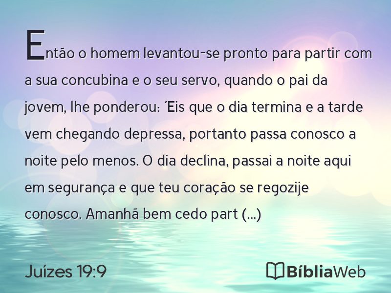 Juízes 19:9 em imagem para compartilhar
