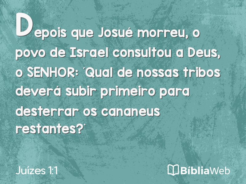 Juízes 1:1 em imagem para compartilhar